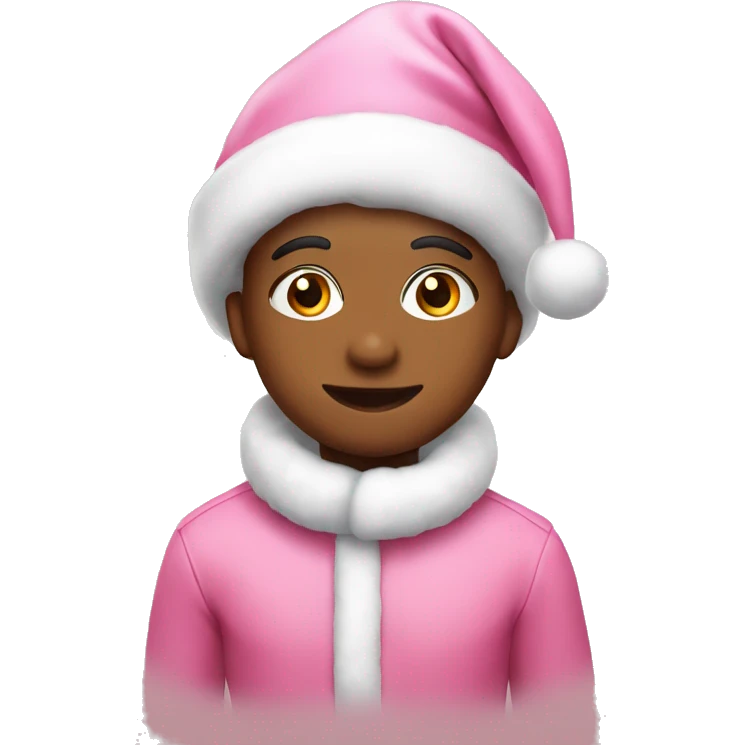 cute pink christmas  emoji