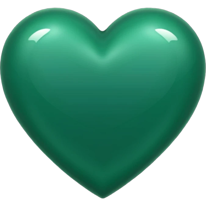 dark green heart emoji