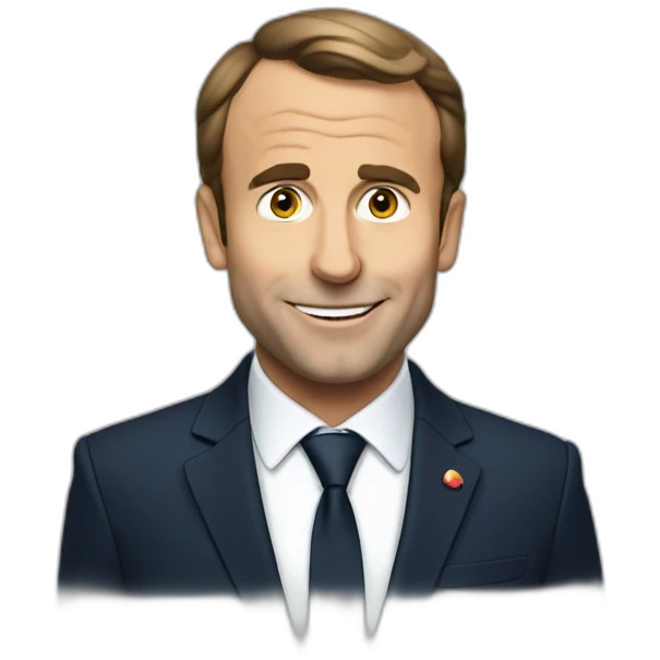 Macron say hi emoji