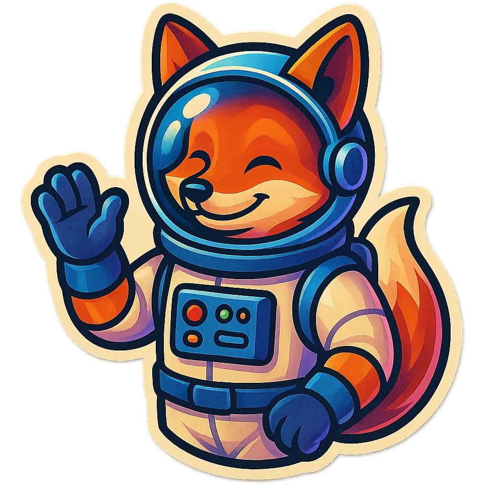 fox astronaut emoji