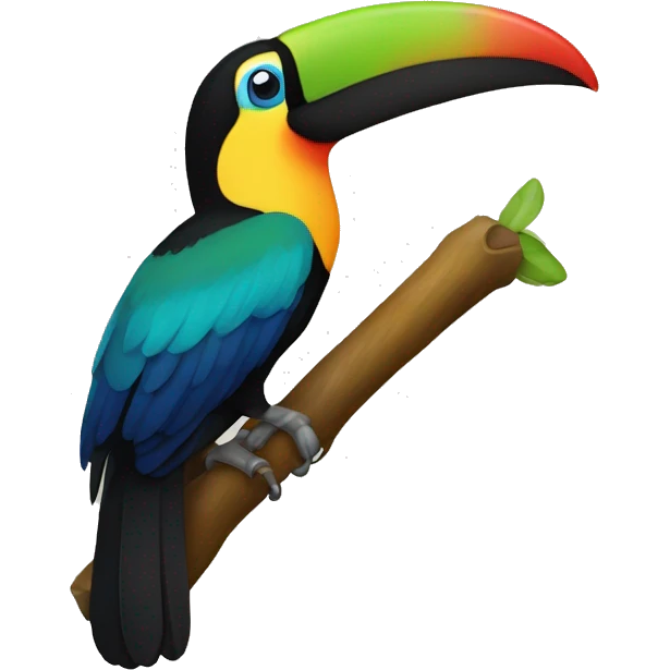 Tucan de muchos colores emoji