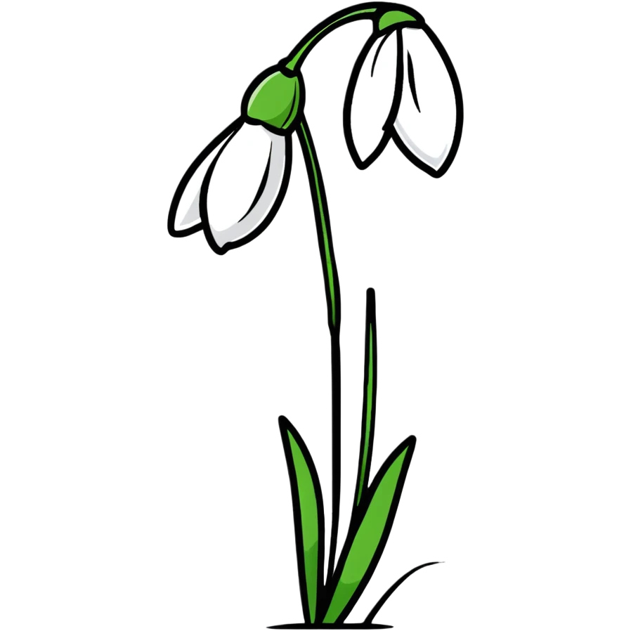 snowdrop flower emoji