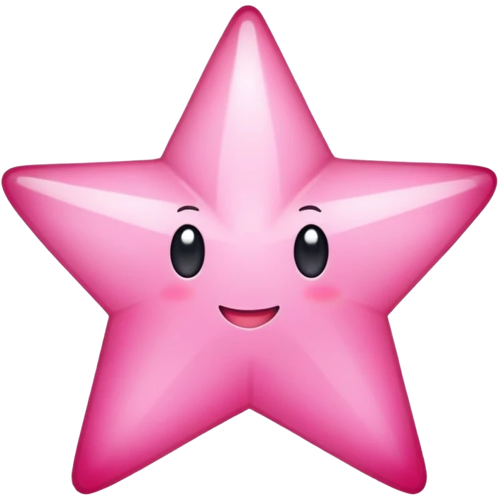 Estrella rosa emoji