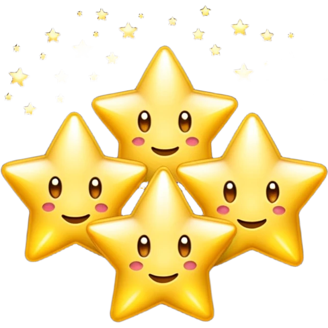 troispetites etoiles lumineuses emoji