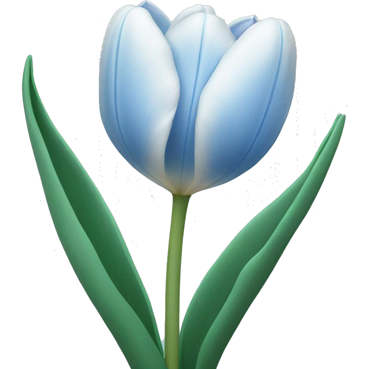 light blue tulip emoji