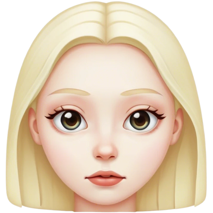 Cross eyed girl  emoji