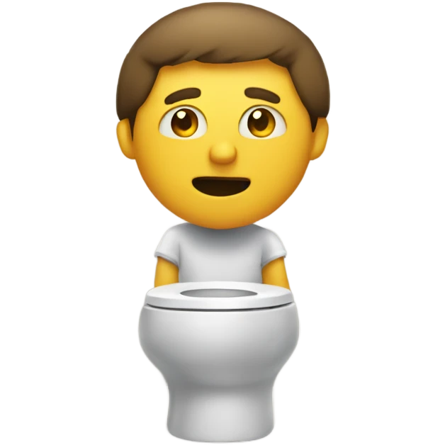 man on a toilet emoji