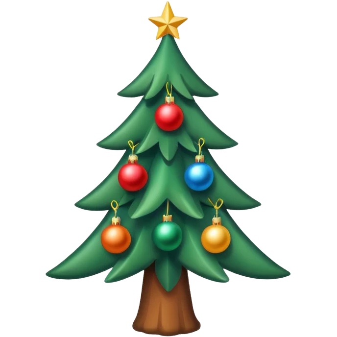 Ялинка на ній є кульки. Кожна кульеа має одну літеру, з яких формується слово "LINKOS"
розмір 512х512 пікселів формат PNG emoji