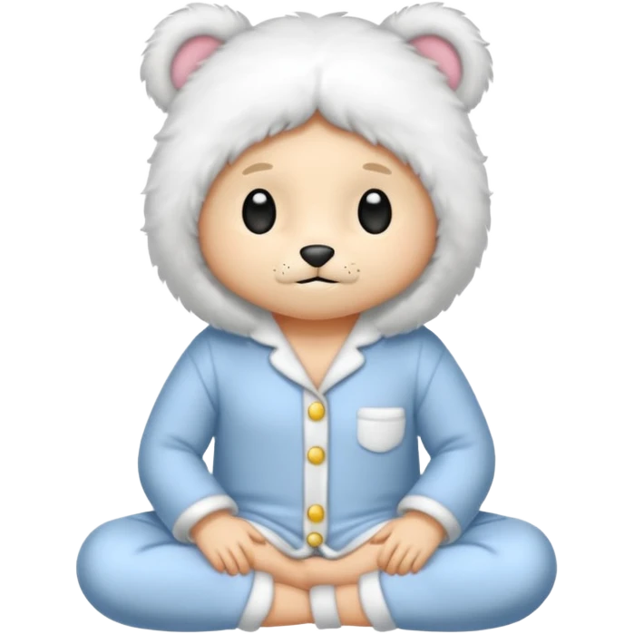 fluffy pyjamas emoji