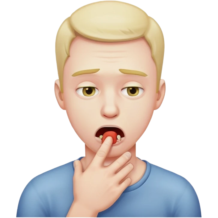 Guy chocking himself emoji