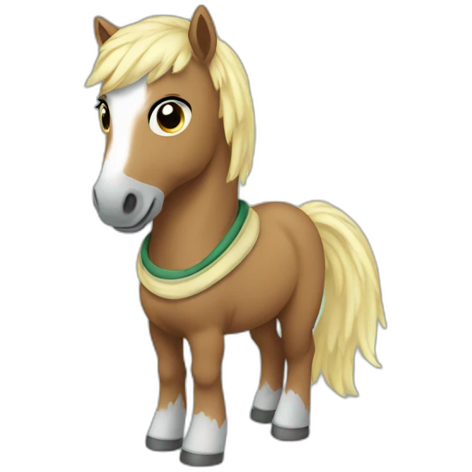 Pony wearing a hoodie  emoji