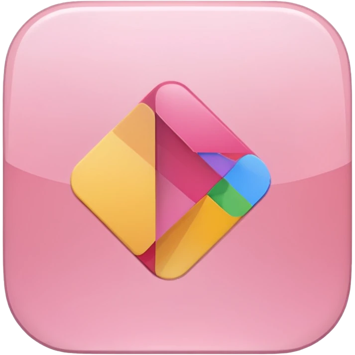 light pink girly google play store logo emoji