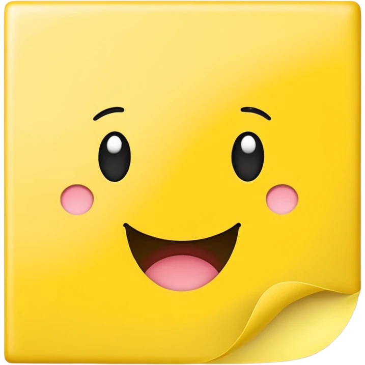 Post it note stationary  emoji