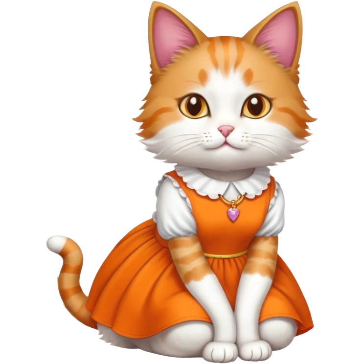 gato de vestido  emoji