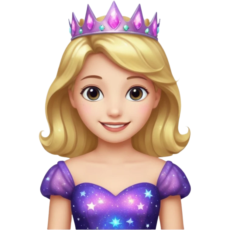 Girl princess galaxy emoji