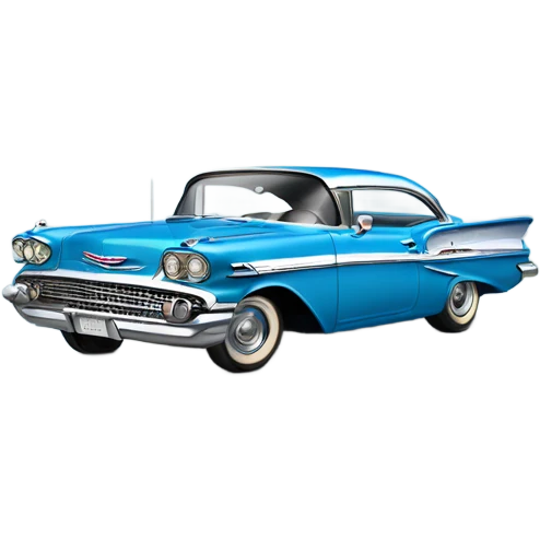 1958 Chevrolet impala blue emoji
