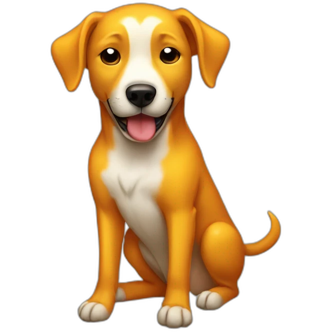 Dog breathing fire inside a Volkswagen emoji