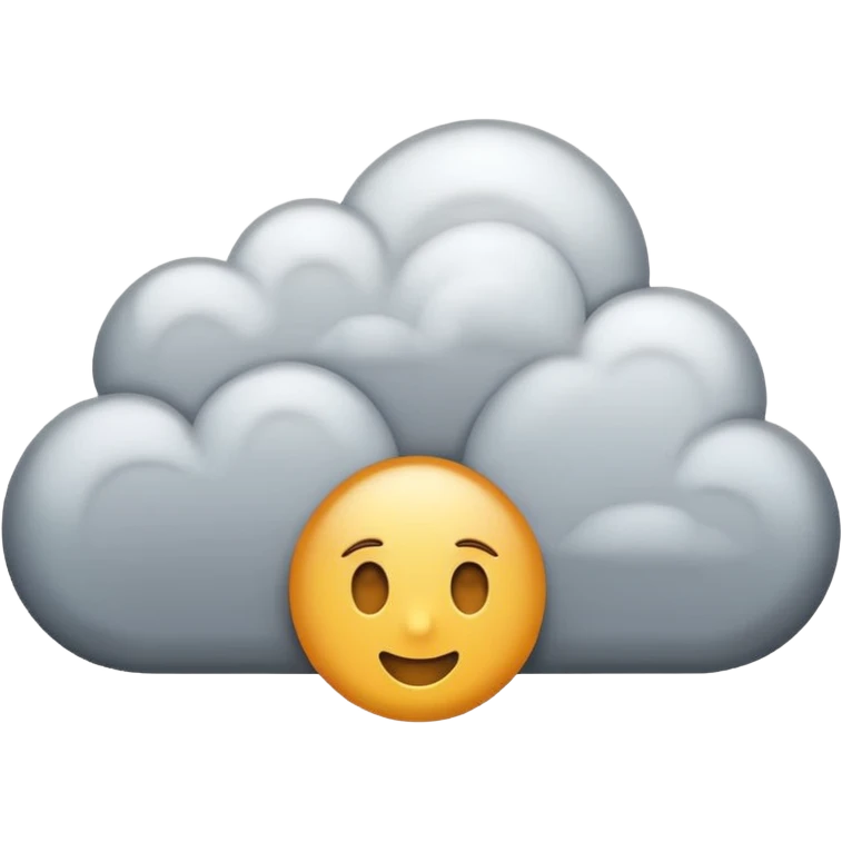 Cloudy season emoji