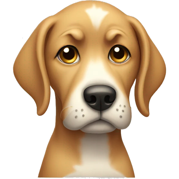 Sad dog emoji