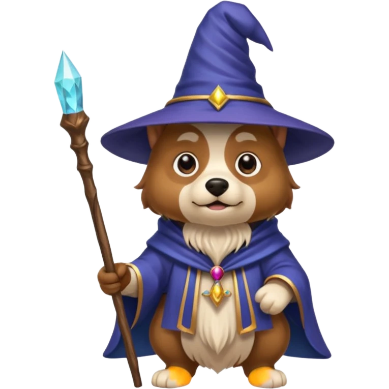 Dog wizard emoji