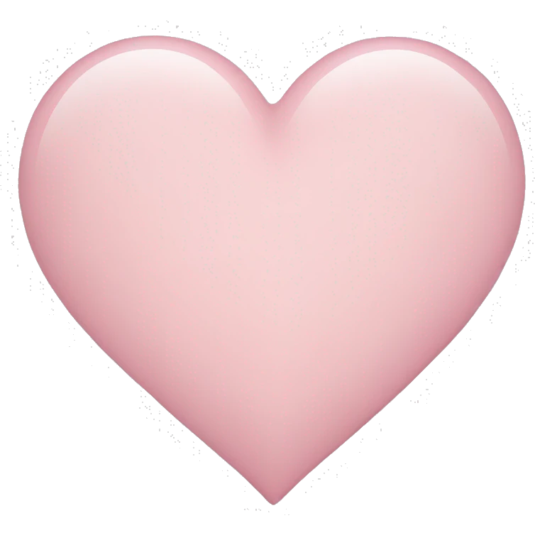 light pink heart emoji