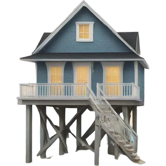 Beach house emoji