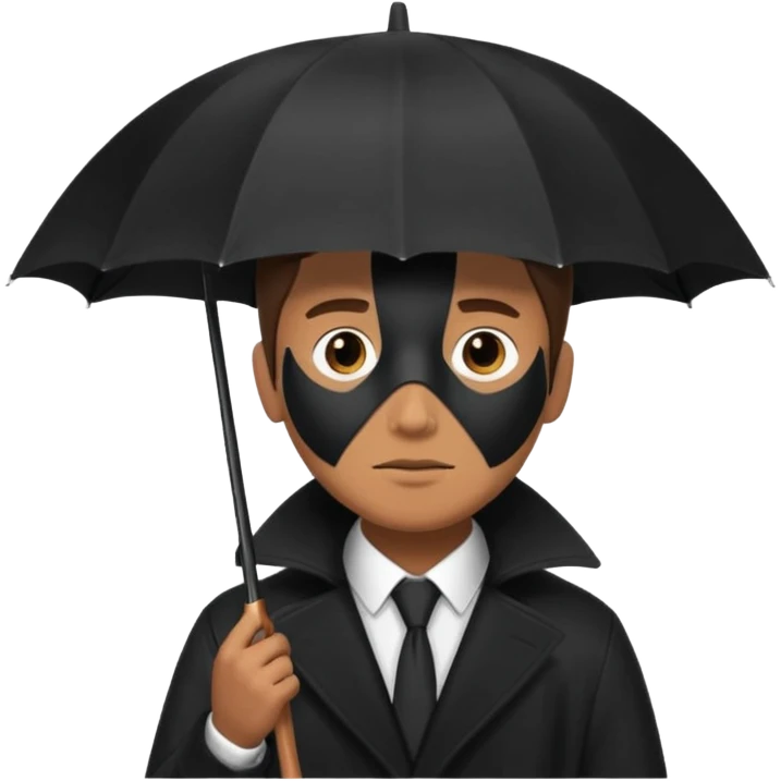 HOLDİNG UMBRELLA MAN emoji