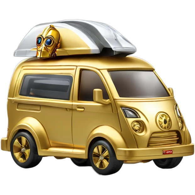Hot Wheels 2014 Star Wars C-3PO Van Character Cars sporty car  emoji