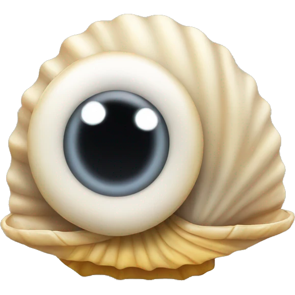 Shell with eyes emoji
