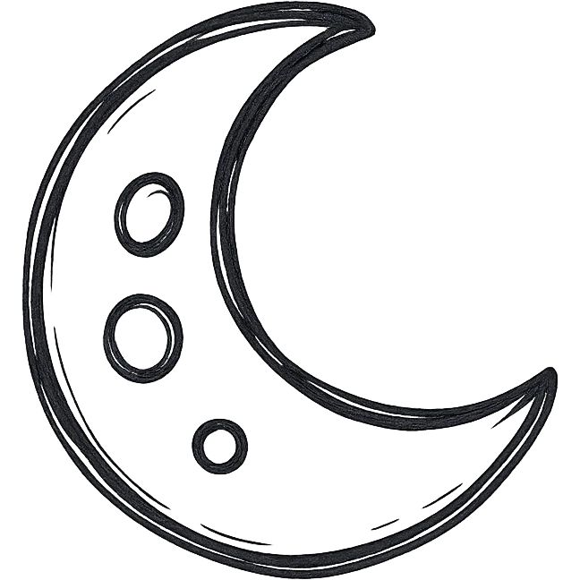 a moon emoji