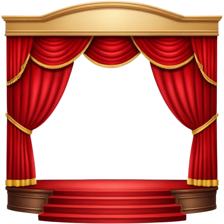 theater stage with curtains emoji