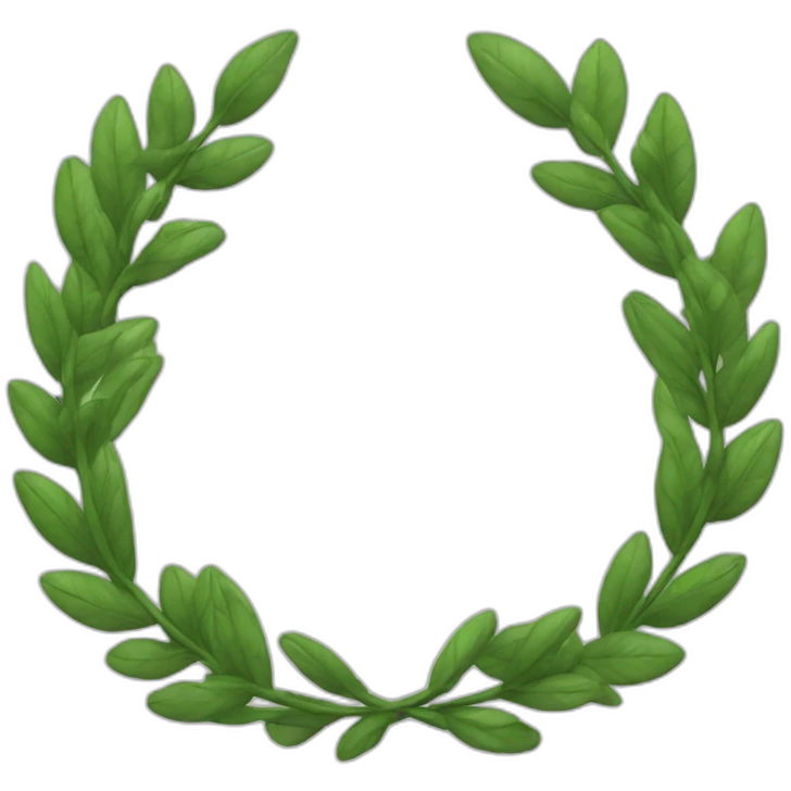 laurel wreath symmetric emoji