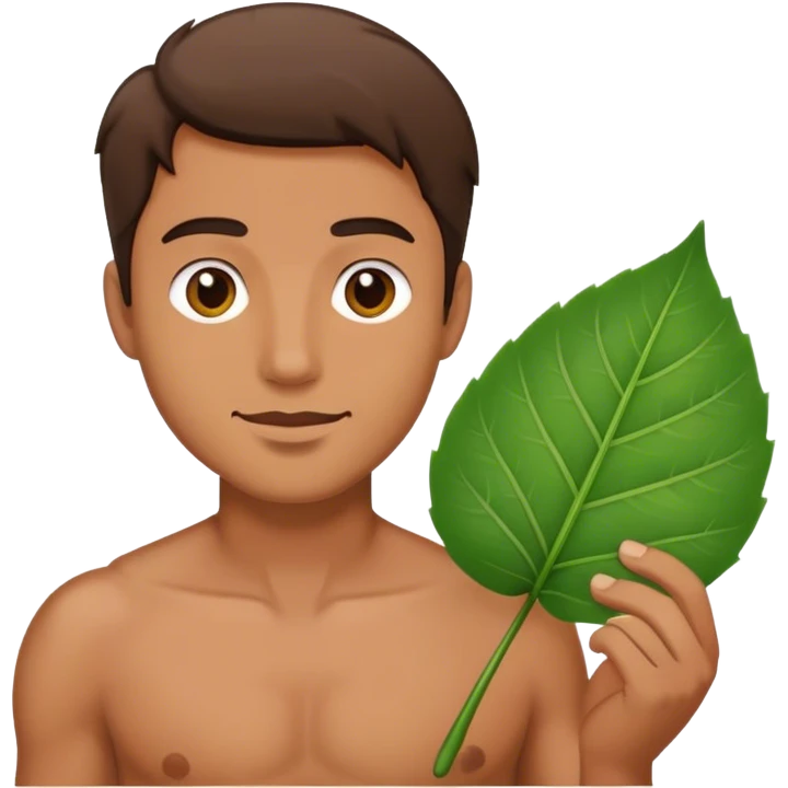 man with leaf emoji
