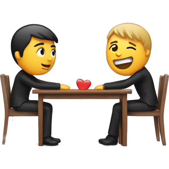 falling in love with a person for your desk neighbor, while living with another person emoji