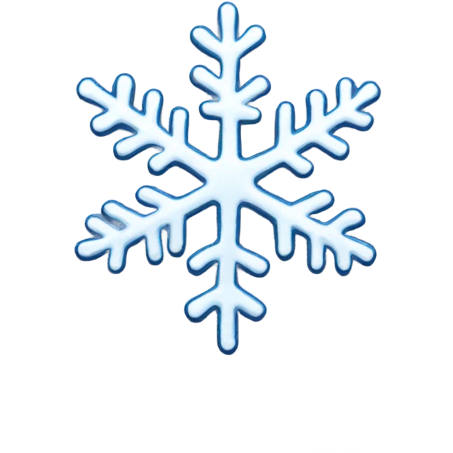 Melting snowflake emoji
