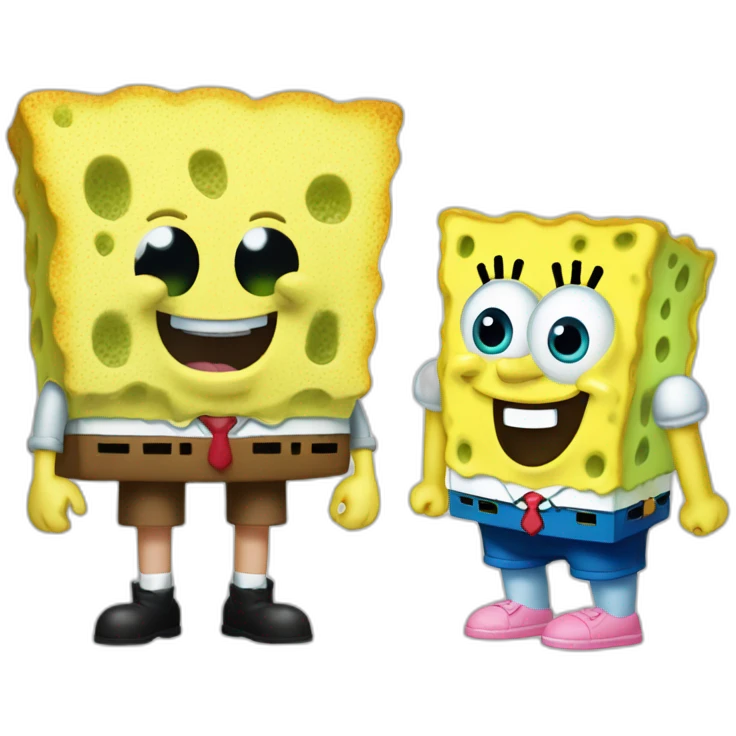 Mix Sponge bob and Patrick the star emoji