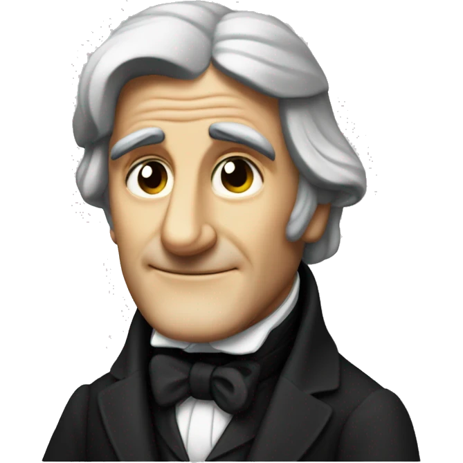 Ralph Waldo Emerson like a shiny God emoji