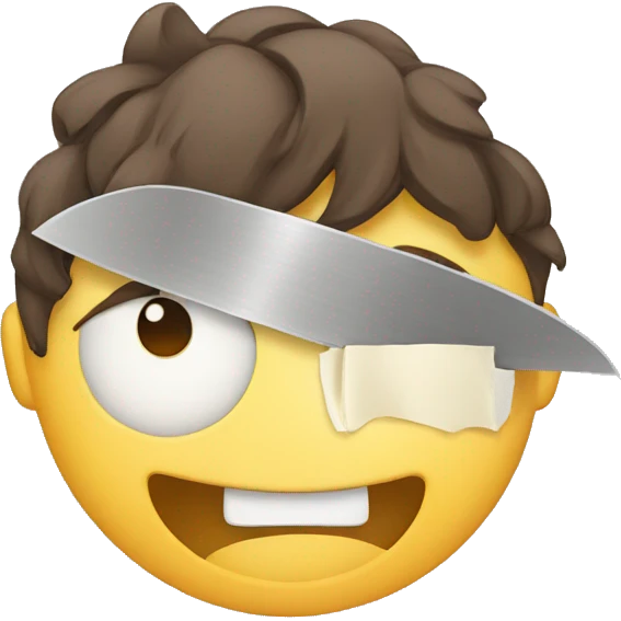 cut in half emoji