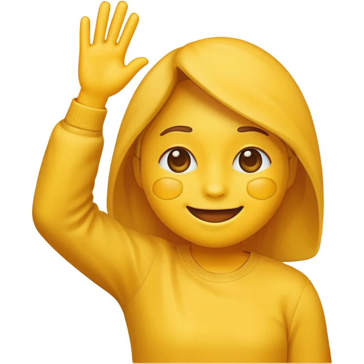 Yellow emoji dabbing emoji