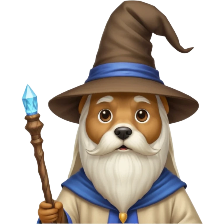 Dog wizard emoji