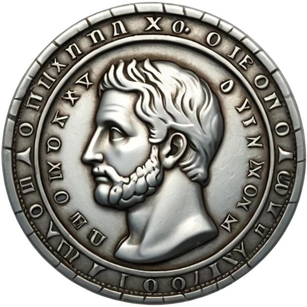 Ancient coin usa,silver emoji
