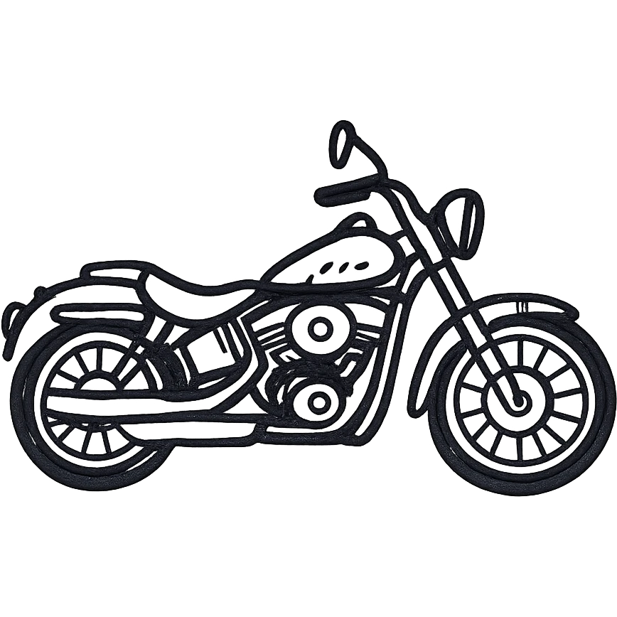 Harley-Davidson classic motorcycle emoji