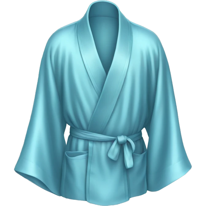 Light Blue silk robe emoji