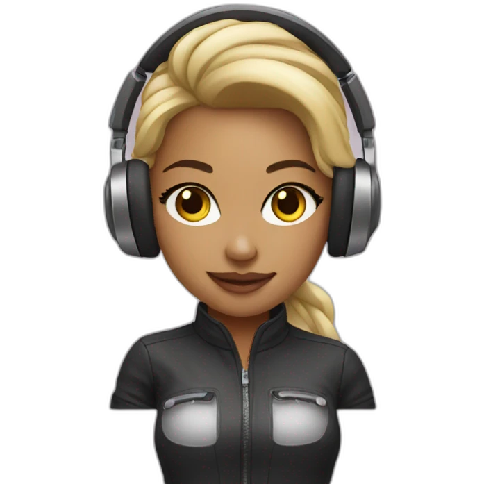 dj girl emoji