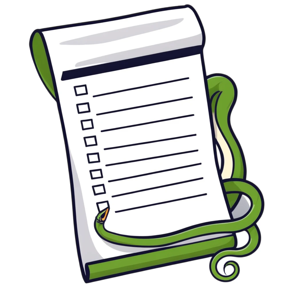 a to-do list paper that is extremely long, curling up and down like a snake, filled with many tiny checkboxes, fading into the distance to look never-ending emoji