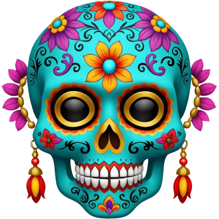 Calavera facial mask emoji