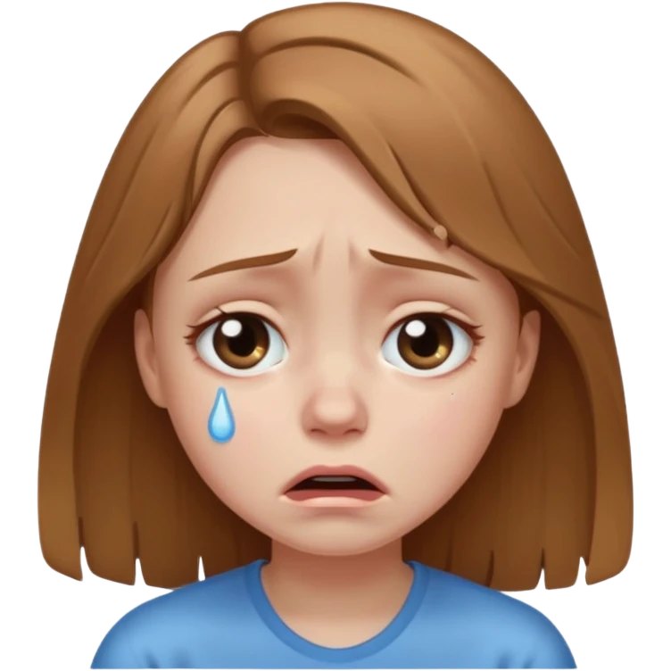 crying girl emoji