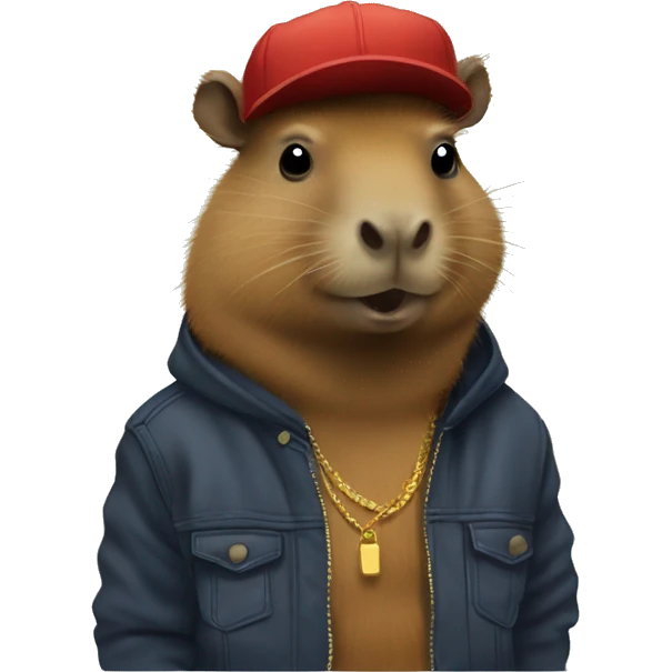 90s hiphop capybara emoji