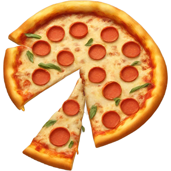 Eat a half pizza emoji