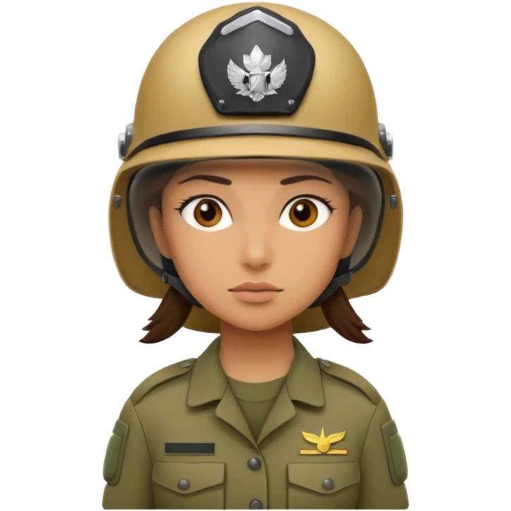 female soldier emoji